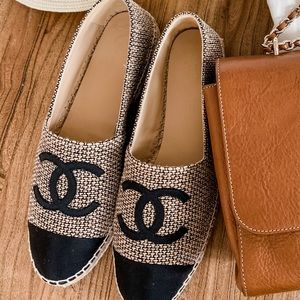 NWT! Chanel Tweed & Grosgrain Espadrilles EU 39/40